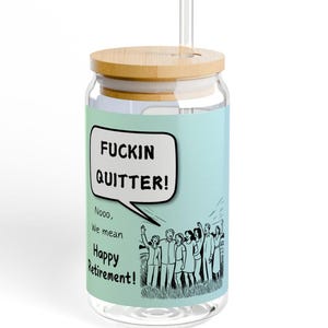 Fuckin Quitter, Custom Retirement Gift, Funny Retirement Gift, Retirement Gift for a Man, Retirement Gifts for Woman, Retirement Mug