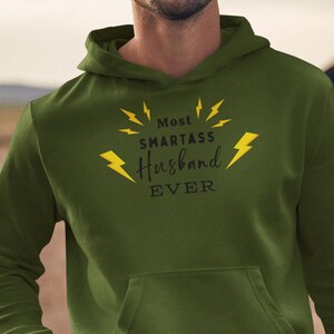 Sudadera con capucha El marido más inteligente de todos los tiempos Marido divertido Marido inteligente Sudadera con capucha de broma de marido Regalo para marido Regalo de aniversario Sarcástico para marido