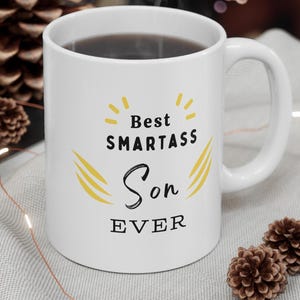 Best Smartass Son Ever Funny Son Gifts Dad To Son Presents Funny Gift For Son Family Humor  Mildly Offensive