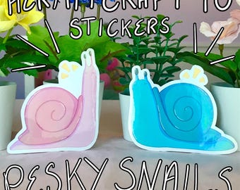 HermitCraft 10 Pesky Snail Sticker Set