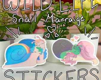 Wild Life Smp Snail Marriage Sticker Set