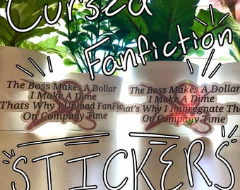 Pegatinas de fanfiction maldito