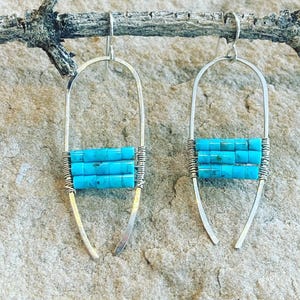 Horseshoe Turquoise Earrings
