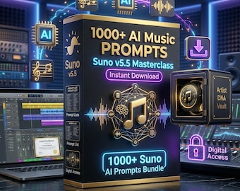 1000+ Suno AI Music Prompts Bundle | Songwriting Guide