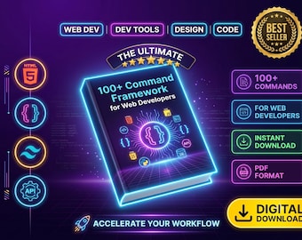100+ Web Developer Command Framework | No-Code Toolkit (Digital Download)