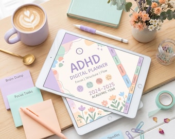ADHD Digital Planner — Hyperfocus Edition