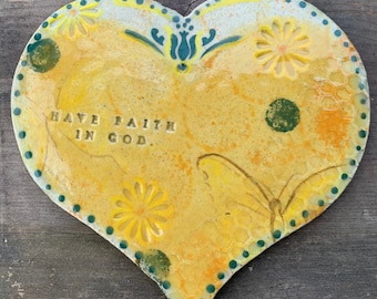 Faith heart tile