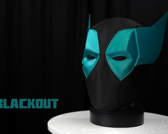 BLACKOUT Philadelphia Eagles Deadpool Helmet (Full Size - Wearable)