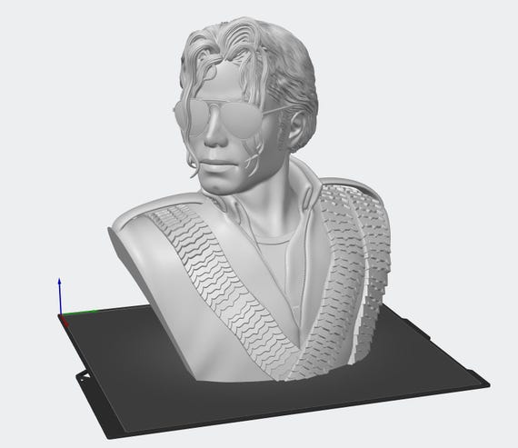 Michael Jackson Iconic Gold Statue STL Digital File - Etsy