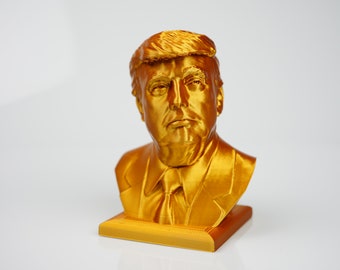 Donald Trump Presidential 3D Printed Bust 6in Statue