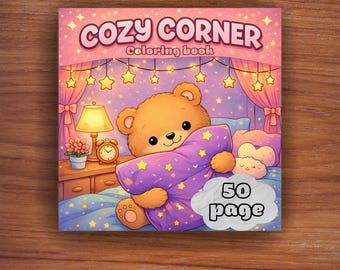 Animal Coloring Book – 50 Cozy Printable Pages (PDF Download)