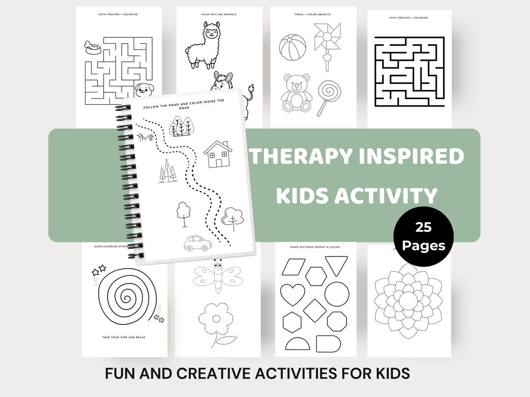 Therapy-inspired Fine Motor Coloring Pages for Kids | Calm & Focus ...