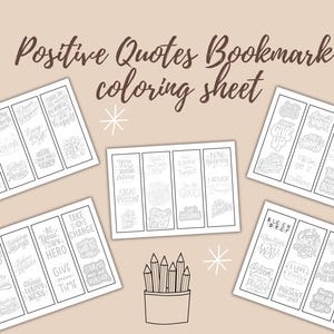 Printable bookmarks