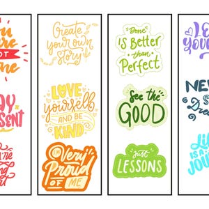 Kids coloring bookmark pages