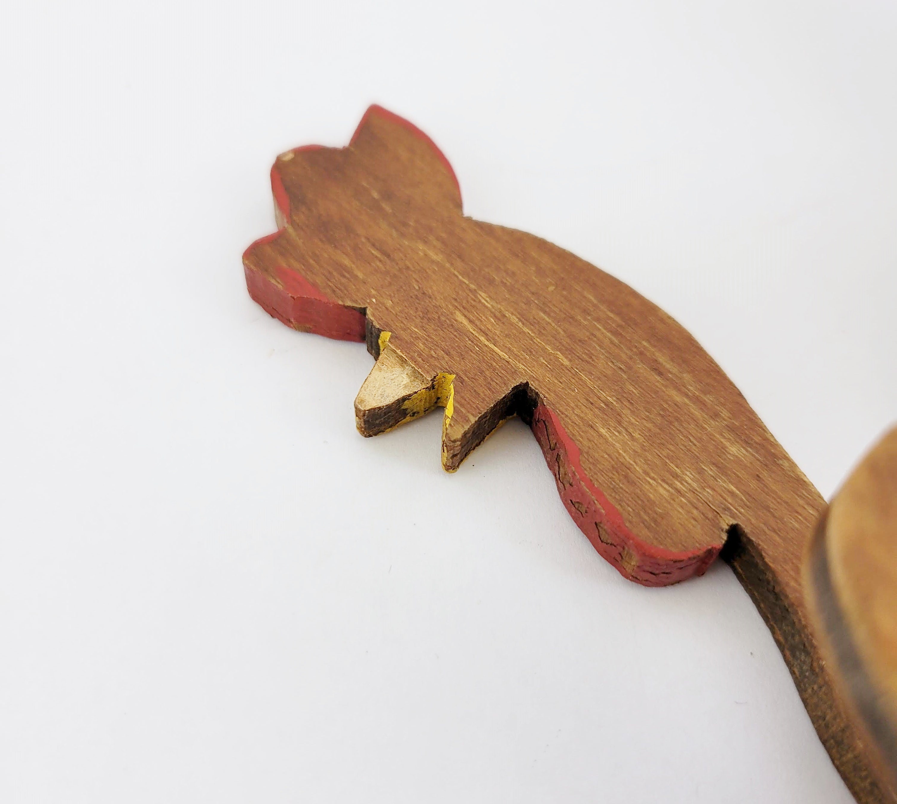 Vintage Chicken Napkin Holder Painted Wood by Woodcraftery Etsy