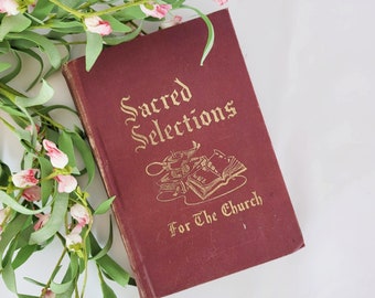 1960s Hymnbook Sacred Selections For the Church with Shaped Notes