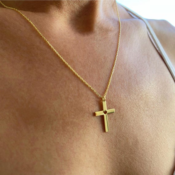 Heart with Cutout Cross and Engraving Pendant Heart with Cutout Cross and Engraving Pendant