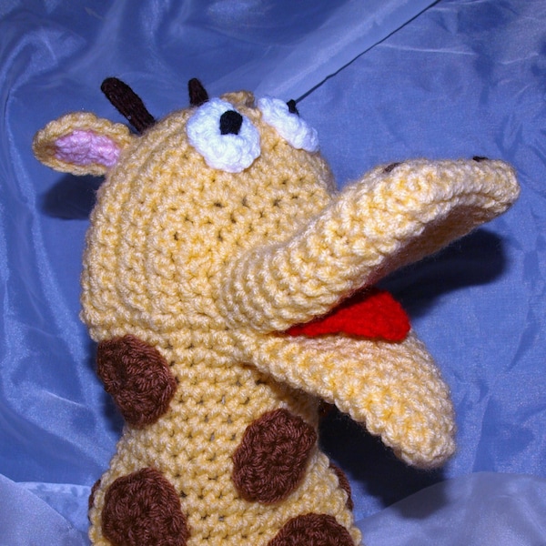 Crochet Giraffe Hand Puppet