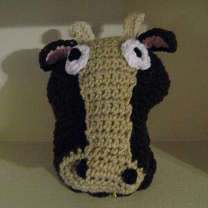 Crochet Cow Hand Puppet