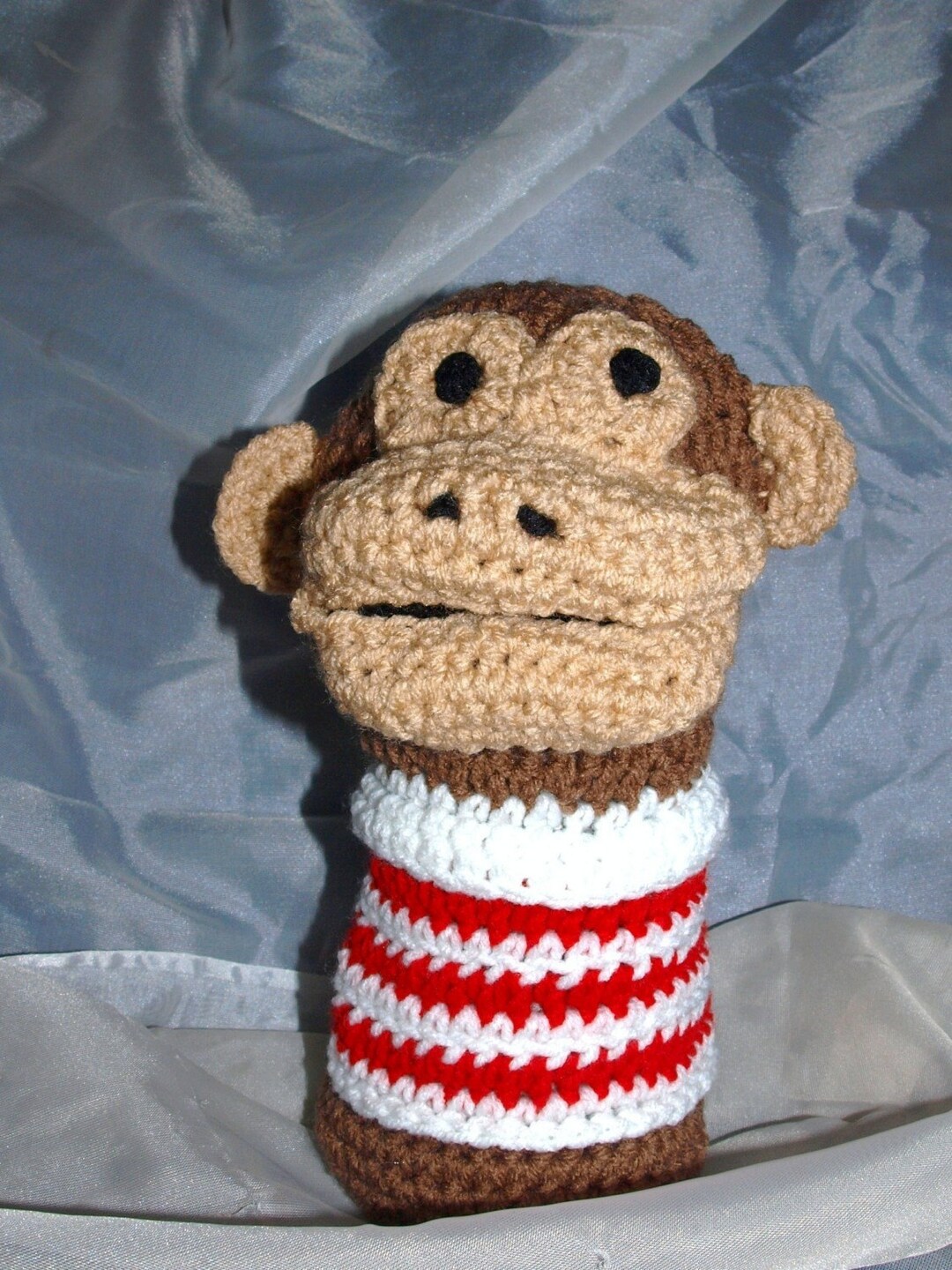 Crochet Monkey Hand Puppet - Etsy