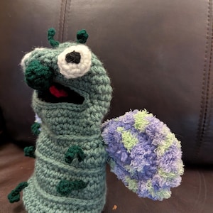 Crocheted Butterfly hand puppet