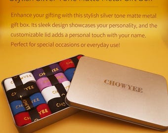 Overgrip per racchetta personalizzati: nastro antiscivolo, confezione regalo argento (12 pezzi)