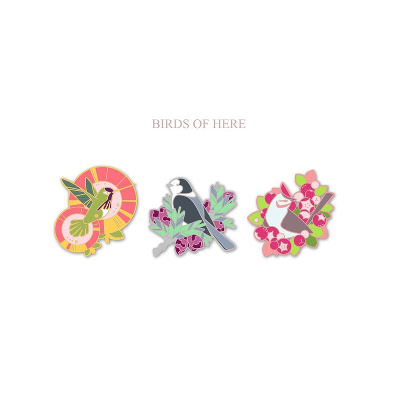 Birds of Here enamel Pins Etsy Canada