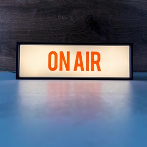 On Air Sign Retro Inspired Light - Podcast | Recording Studio | Music Studio | Radio | Music Room | Audiophile | LED Sign | Podcast Sign