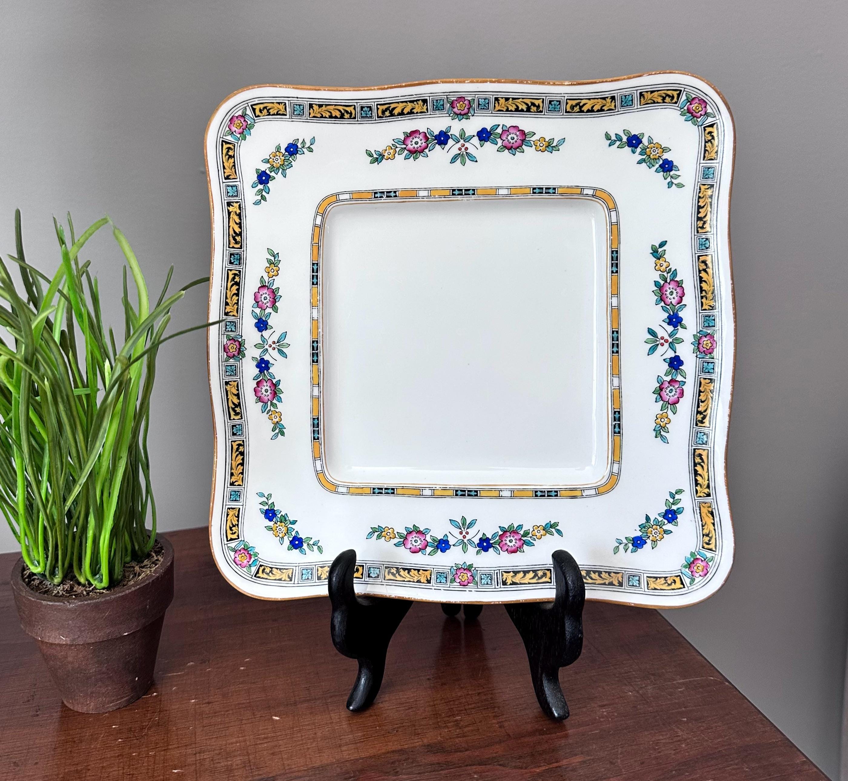Vintage Royal Doulton Square Plates - Etsy