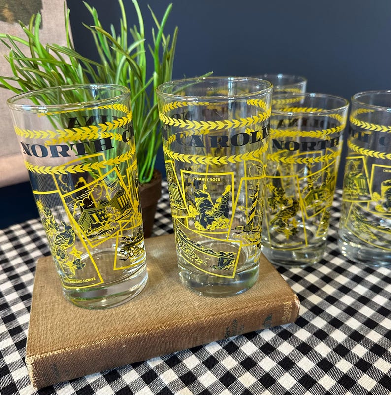 Vintage North Carolina Hi-Ball Glasses image 11