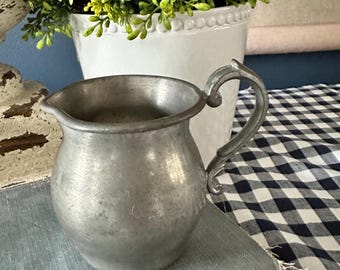 Vintage Olde Bostonian Pewter Creamer