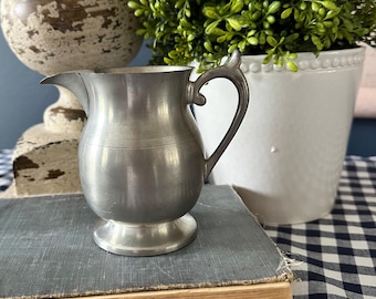 Vintage Woodbury Pewterers Creamer / Small Pitcher