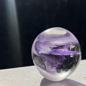 Lilac Super Nova - Handblown Glass Sculpture