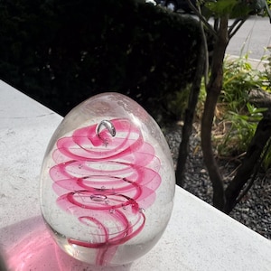 Handblown Pink Twister