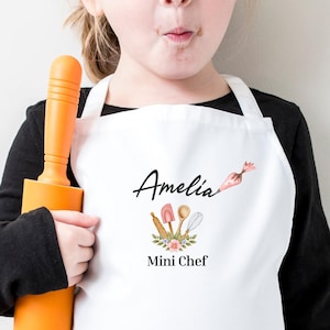 Personalized Kids Apron, Custom Apron, Gifts For Kids, Custom Kids Apron, Cooking Apron, Baking Apron, Customized Apron, Toddler Apron