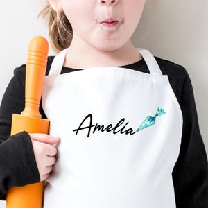 Personalized Kids Apron, Custom Apron, Gifts For Kids, Custom Kids Apron, Cooking Apron, Baking Apron, Customized Apron, Toddler Apron