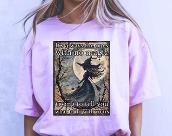 Feminist Witch Shirt: Spooky Season Comfort Colors Tee