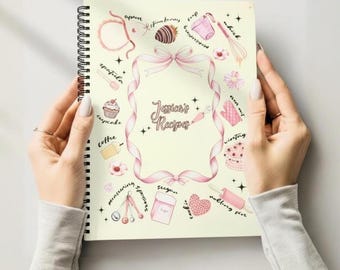 Personalisiertes Rezeptbuch Hardcover 8.5 × 11, individuelles leeres Familienkochbuch