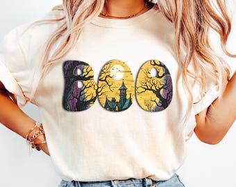 Halloween Shirt: Comfort Colors BOO Spooky Season Tee