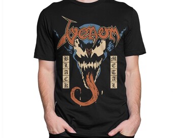 Venom Black Metal Symbiote T-Shirt, Men's and Women's Sizes