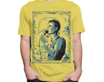 Talking Heads David Byrne Art T-Shirt, Men's and Women's Sizes