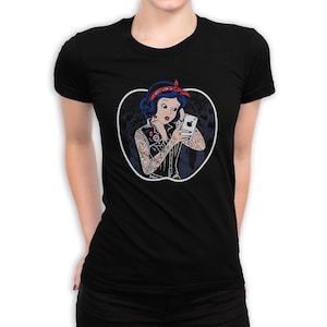 白雪姫ロックンロールTシャツ、メンズ・レディースサイズ