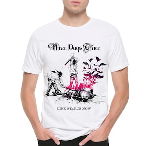 【THREETIMES】 Grace lettering tee Three Days Grace Graphic T-shirt, Men's and Women's Sizes