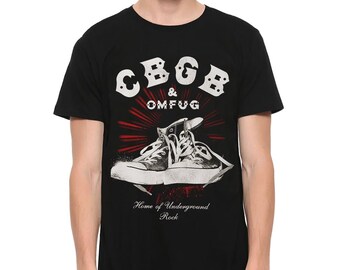 T-shirt CBGB & OMFUG Home of Underground Rock, tailles homme et femme