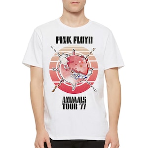 Camiseta Pink Floyd Animals Tour 1977, tamanhos masculino e feminino (PIN-26709)