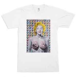 Marilyn Monroe Mickey Mouse Pop Art T-Shirt, Men&#39;s and Women&#39;s Sizes