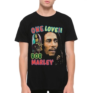 Bob Marley One Love T-Shirt, Men&#39;s and Women&#39;s Sizes