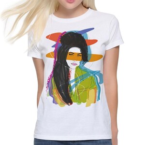 Amy Winehouse Art-T-shirt, heren- en damesmaten (AMY-898223)