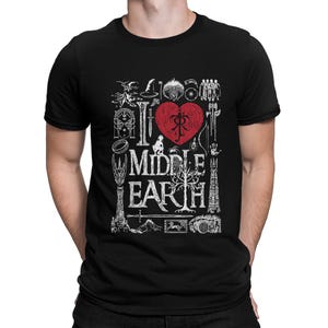 I Love Middle-earth J.R.R. Tolkien T-Shirt, Men&#39;s and Women&#39;s Sizes