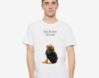 希少 80s TEARS FOR FEARS US TOUR'85 Tシャツ Vtg 1985 Tears for Fears Concert T-shirt Yellow L/XL 80s